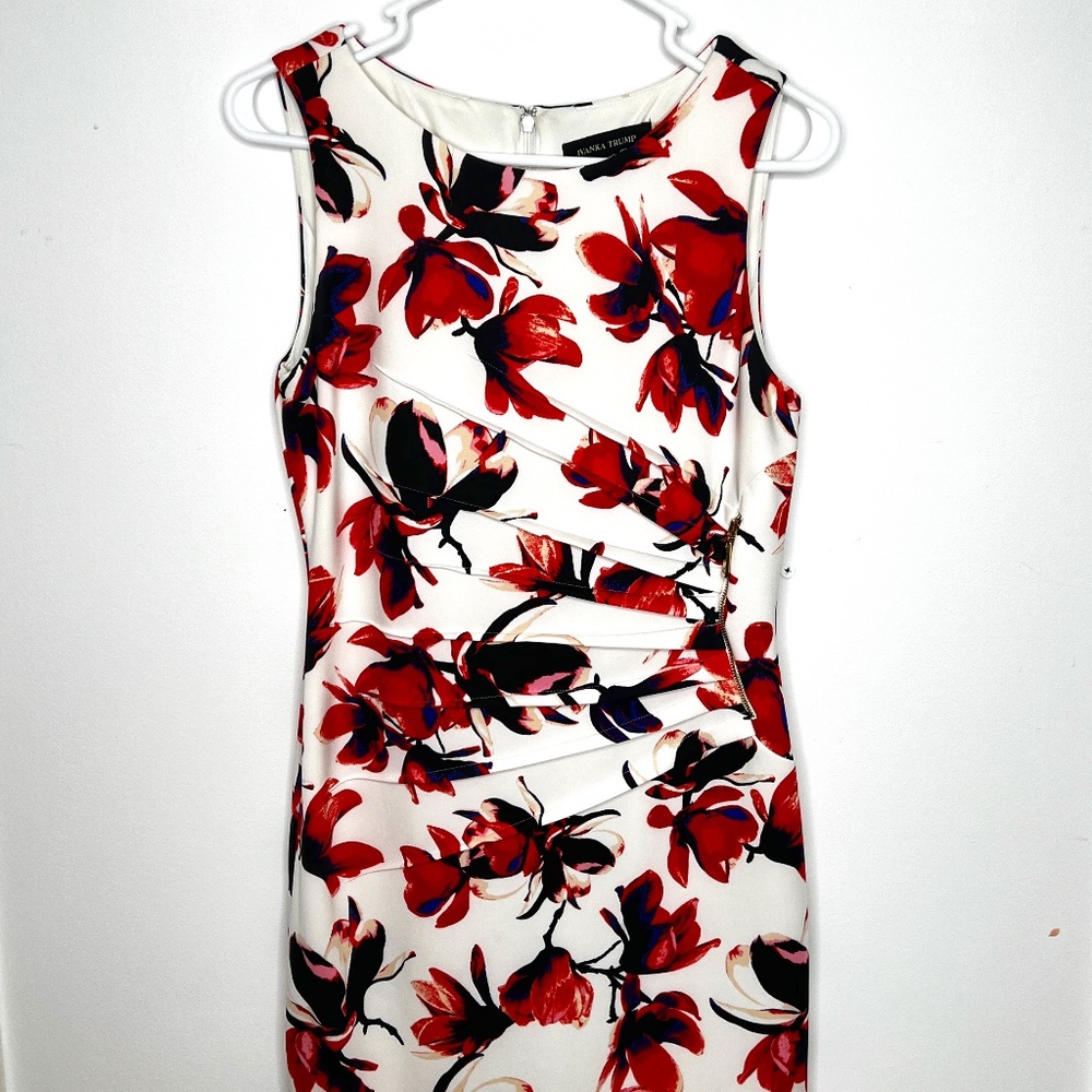 Ivanka Trump Floral Sleeveless Sheath Dress - Size 6 (Unworn)